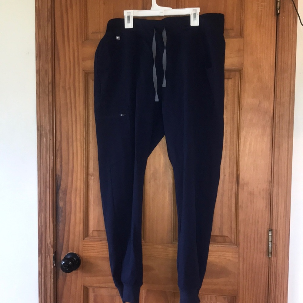 Figs navy blue scrub joggers